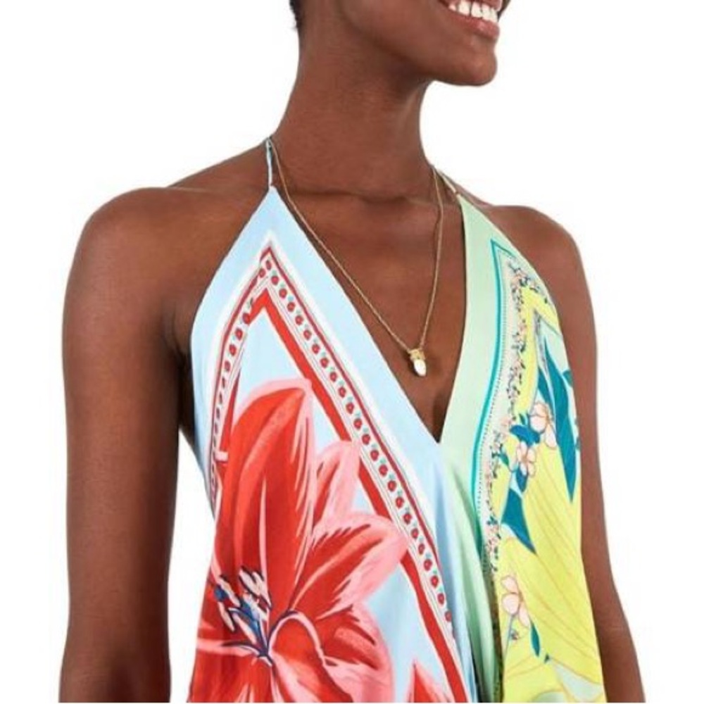 FARM RIO Floral Halter Neck Top